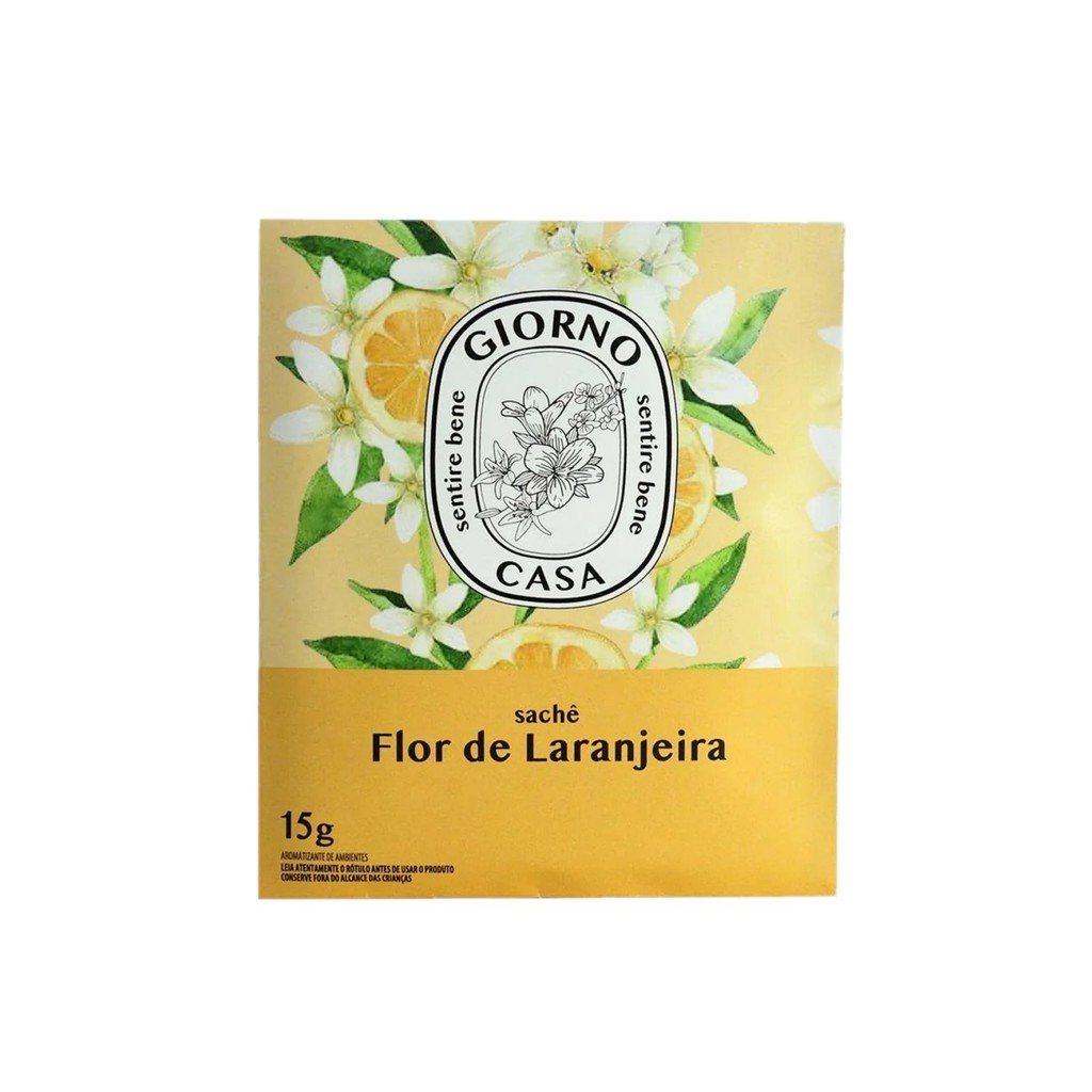 Giorno Casa Sentire Bene Flor de Laranjeira - Sachê Aromatizante de Ambiente 15g em Oferta na Shopee
