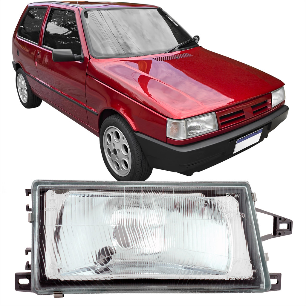 Farol Vidro Uno Elba Premio Fiorino 1991 a 2003 Lado do Passageiro em Oferta na Shopee