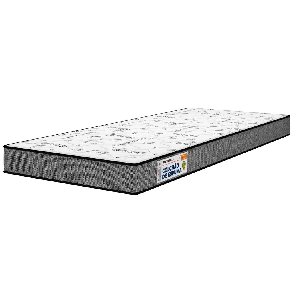 Colchão Solteiro Acction D33 78x188x14 Plumatex em Oferta na Shopee
