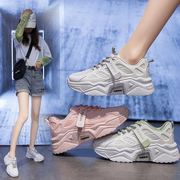 Daddy Shoes Feminino Malha Moda Estudante Tênis Casuais