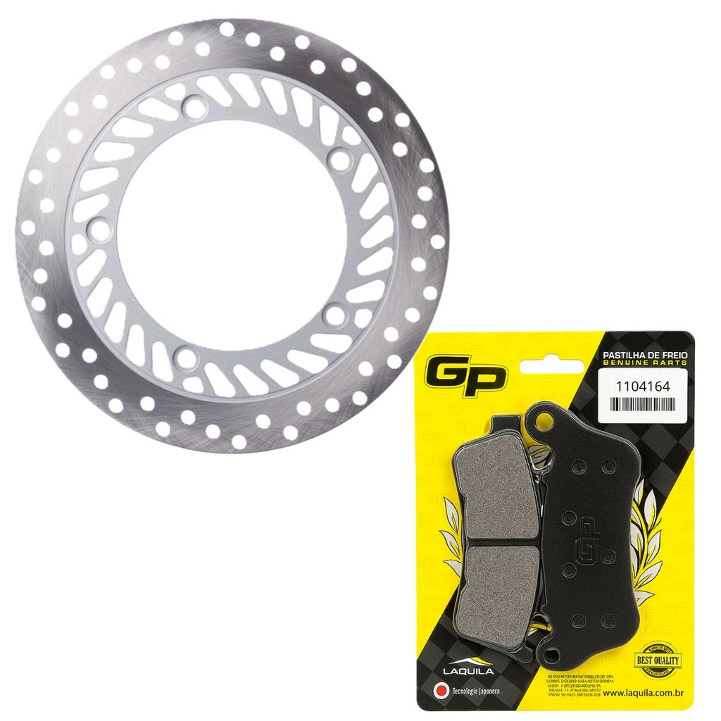 Disco de Freio Dianteiro Cb 300r Abs 2009-2015 + Pastilhas Gp7