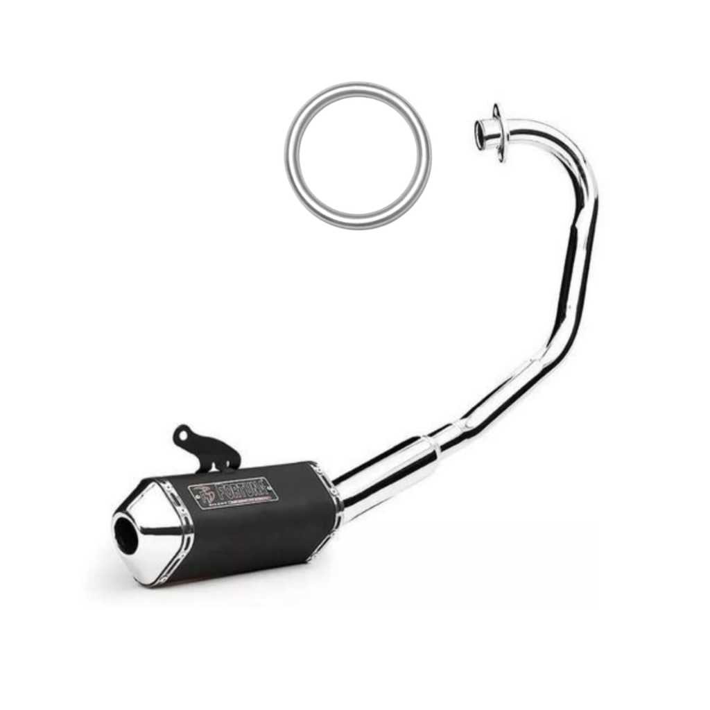 Escapamento Honda Titan 160/ Fan 160/ Start 160/ Mini Tri Fortuna F1 ano 2016 a 2024