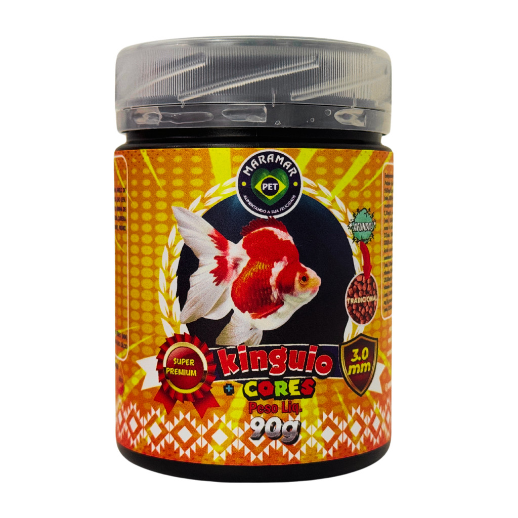 Maramar Ração Para Peixes Kinguio Mais Cores 90g Bits 3mm em Oferta na Shopee
