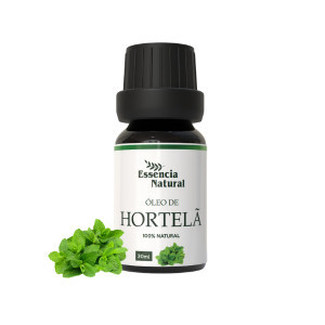 Óleo Vegetal de Hortelã 30 ml Puro e Natural - Kits com 1, 2 e 3 Unidades ESSENCIA NATURAL