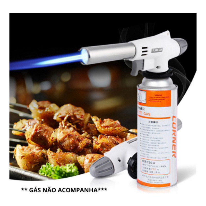 Maçarico Culinário: Praticidade e Economia para Sua Cozinha e Confeitaria (envio rapido)