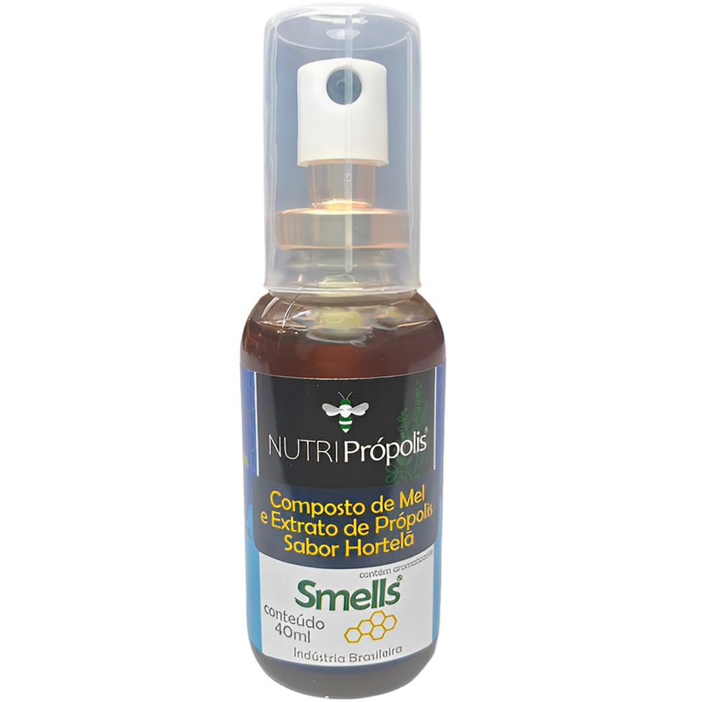 Spray Garganta Mel Extrato De Própolis Sabores Saborizado Irritação 40ml Smells