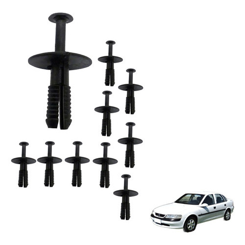 Kit 10 Rebites Parachoque Dianteiro Vectra Astra Fixação