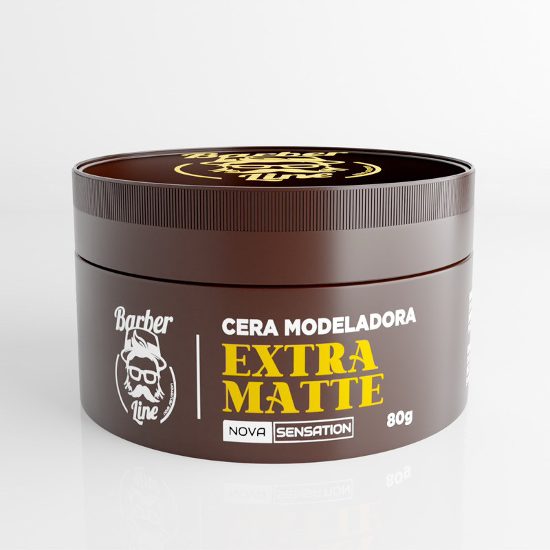 Cera Modeladora Extra Matte Modelador Capilar Barber Line 80g