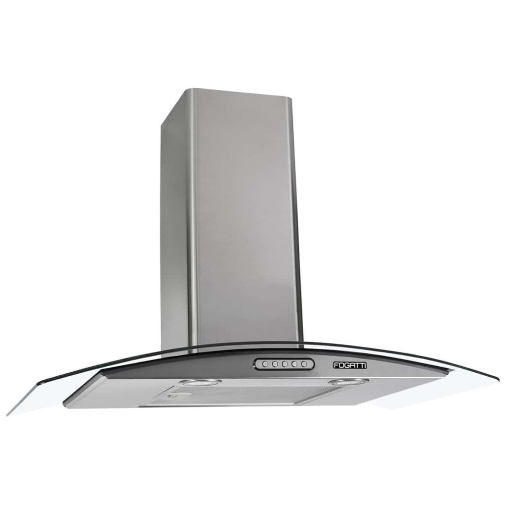 Coifa de Parede Vidro Curvo Slim Inox 75cm 4 a 5 Bocas Fogatti 220V