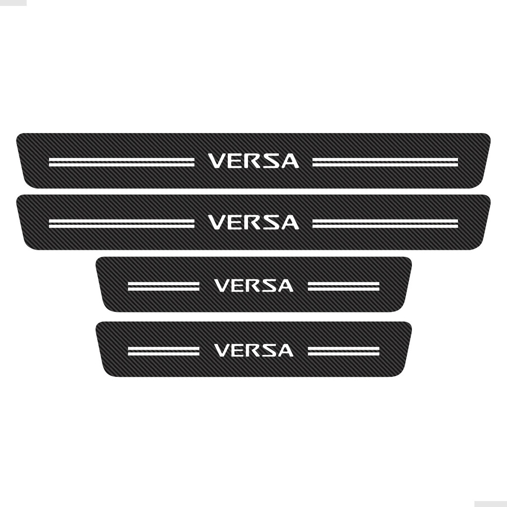 Soleira Da Porta Compatível Versa Fibra De Carbono Genérico - Spare Parts and Accessories for Vehicles