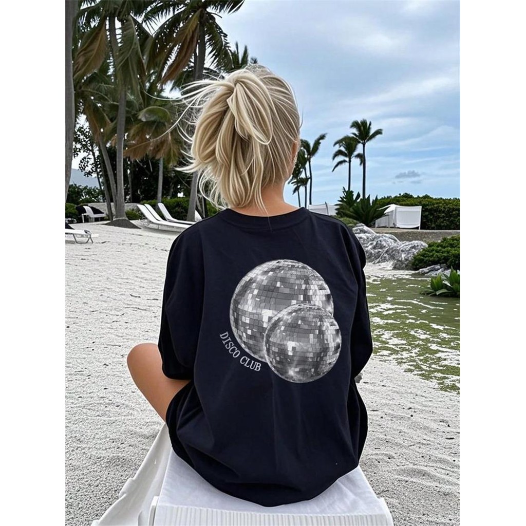 BR.halo Camiseta Unissex Casual Printed Round Neck Pullover baby look senhora Streetwear novo