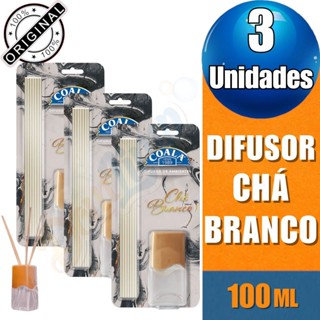 Kit 3 Difusor de Aromas Chá Branco 100ml - Coala em Oferta na Shopee