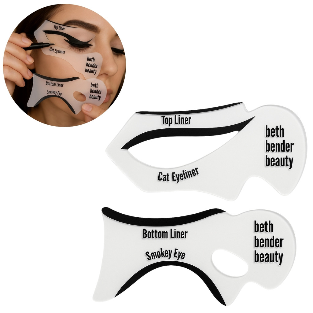 10 Moldes Gatinho Maquiagem para Delinear os Olhos Kit