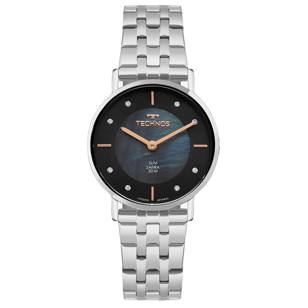 Relógio Technos Feminino Slim Prata - 2025LUD/1A em Oferta na Shopee