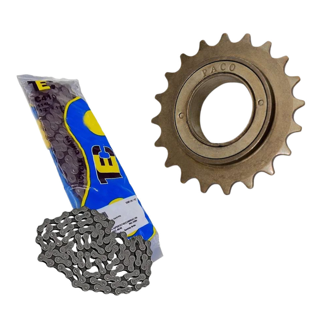 Kit de Bike Aro 16 20 24 26 29 Sem Marcha Catraca 20 Dentes Corrente Para Bike Bicicleta