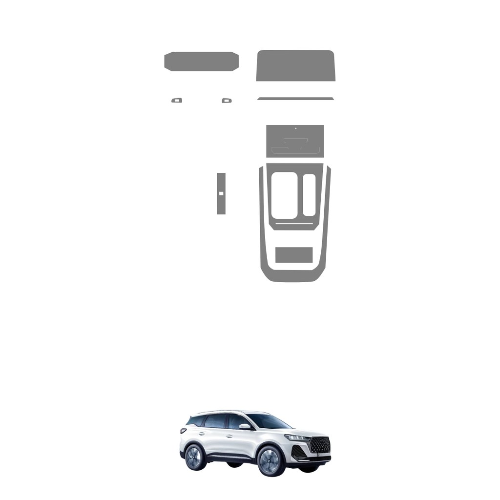 Película PPF Proteção Kit Interior Completo Chery Tiggo 7 Pro Max Drive 2026 Transparente TPU Anti Risco