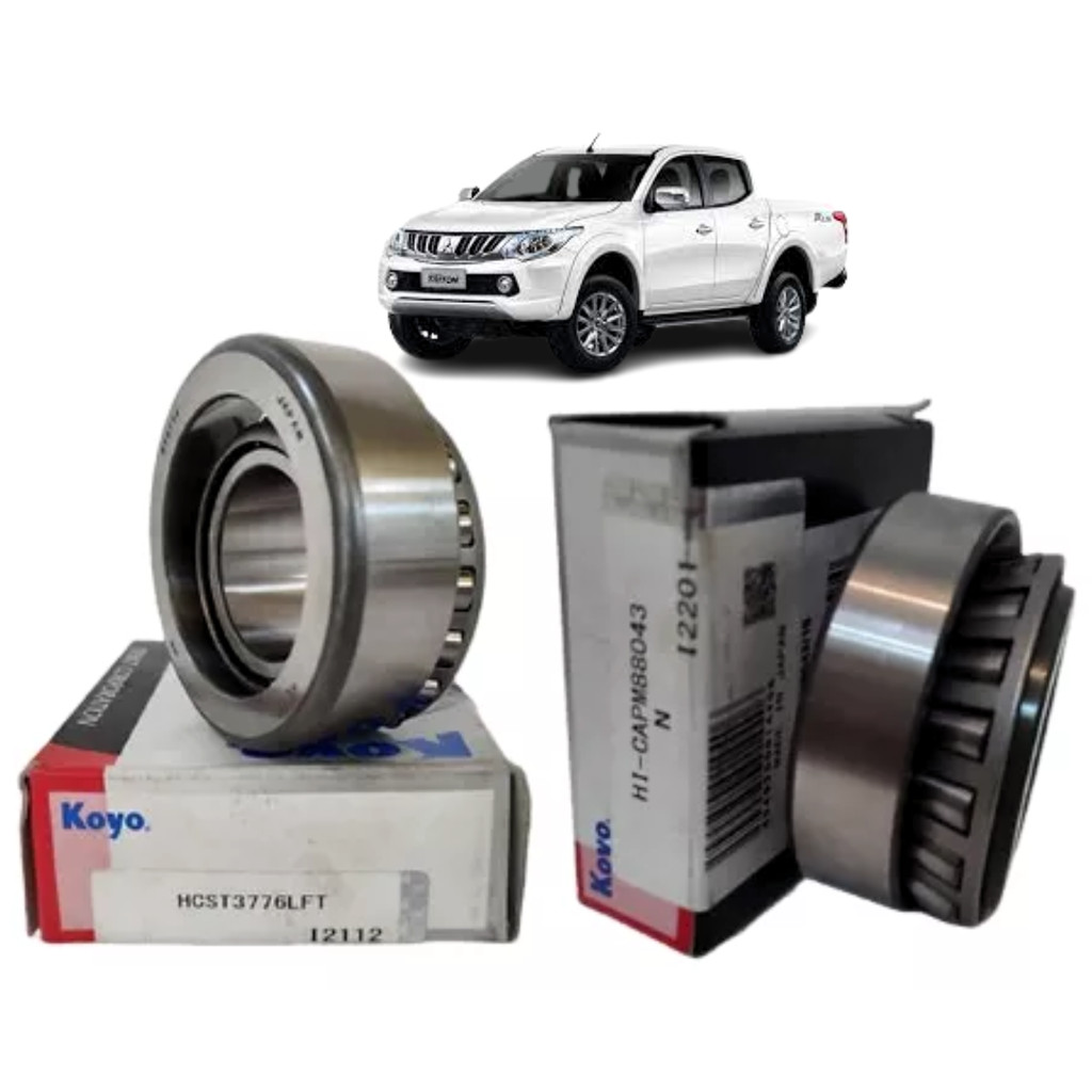 Kit 2 Rolamento Pinhão Dif. Diant. L200 Tríton Pajero Sport