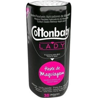 COTTONBABY HASTE DE MAQUIAGEM LADY COM 30 UNIDADES em Oferta na Shopee