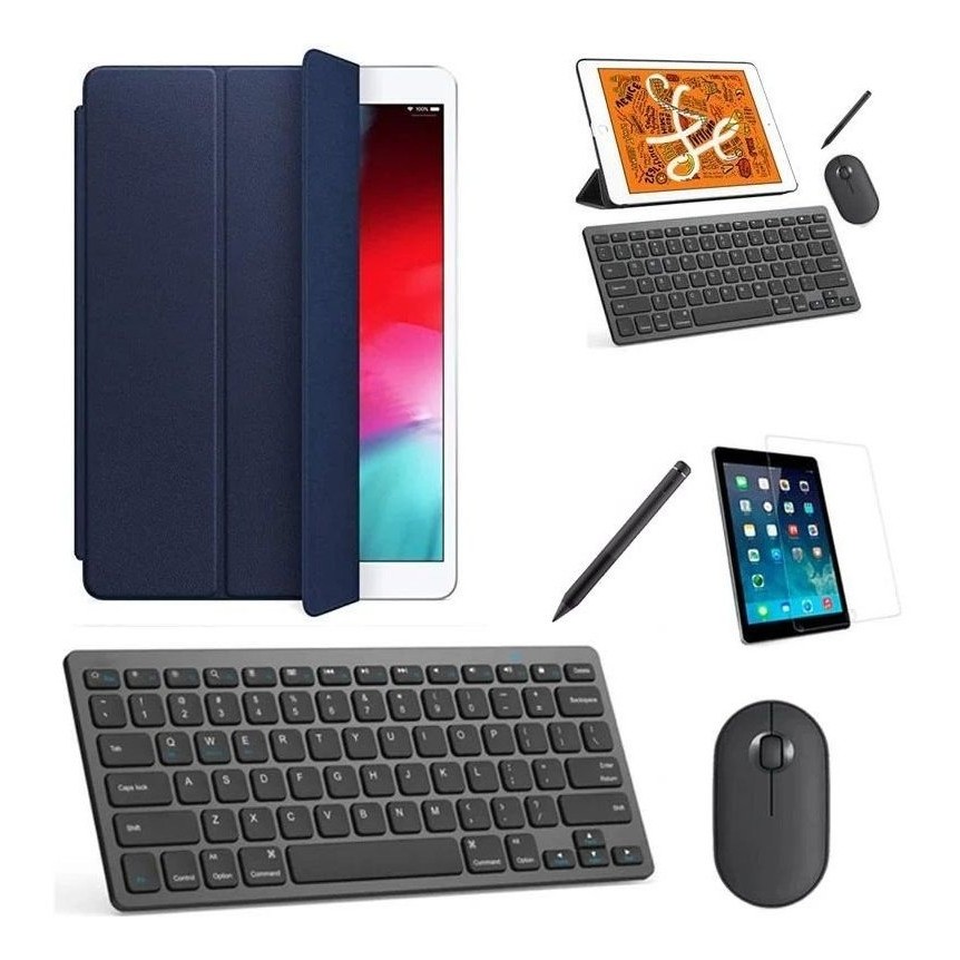 Capa Smart Azul Teclado, Mou, Pel, Can Stylus P/iPad Pro 11