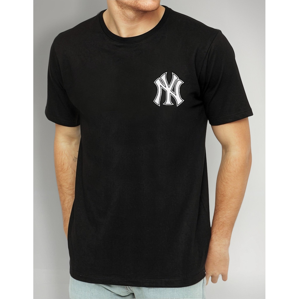 Camiseta Camisa New York Yankees Basebal Malha Algodão Top