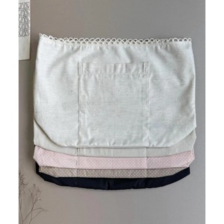 Forro de Bolsa Retangular G em Algodão ou Linho com 64 Aberturas — Pronto para Aplicar com Crochê em Oferta na Shopee