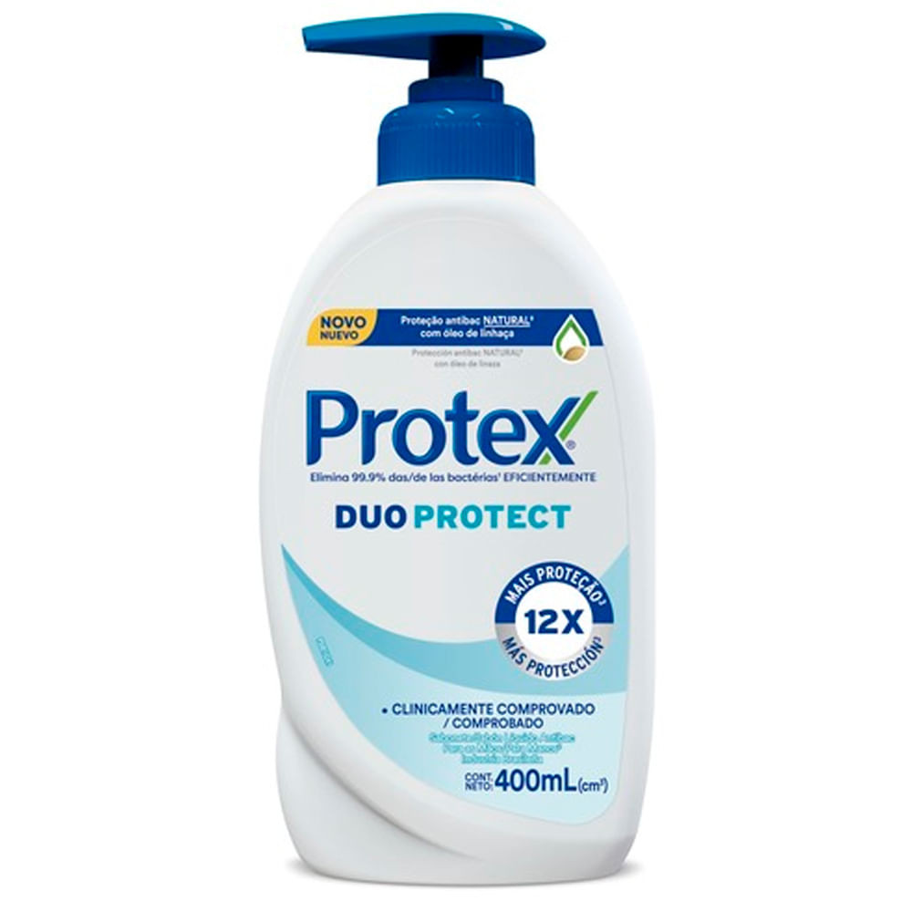 Sabonete Liquido Protex Duo Protect Pump 400ml - Beauty