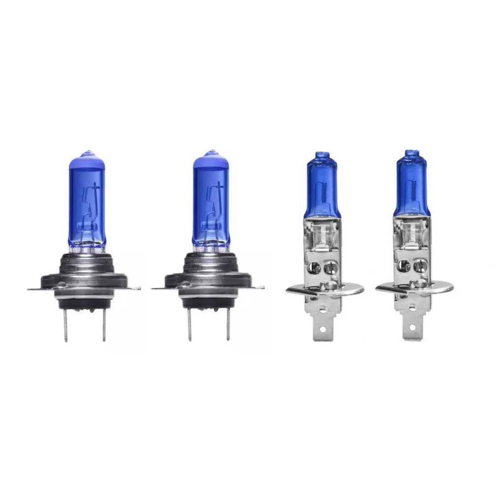 4 LAMPADAS FAROIS CHEVROLET S10-BLAZER COLINA DTI DLX STD EXECUTIVE TORNADO 2.2 2.4 2.5 2.8 4.3 V6 TURBO DIESEL FLEX 4P