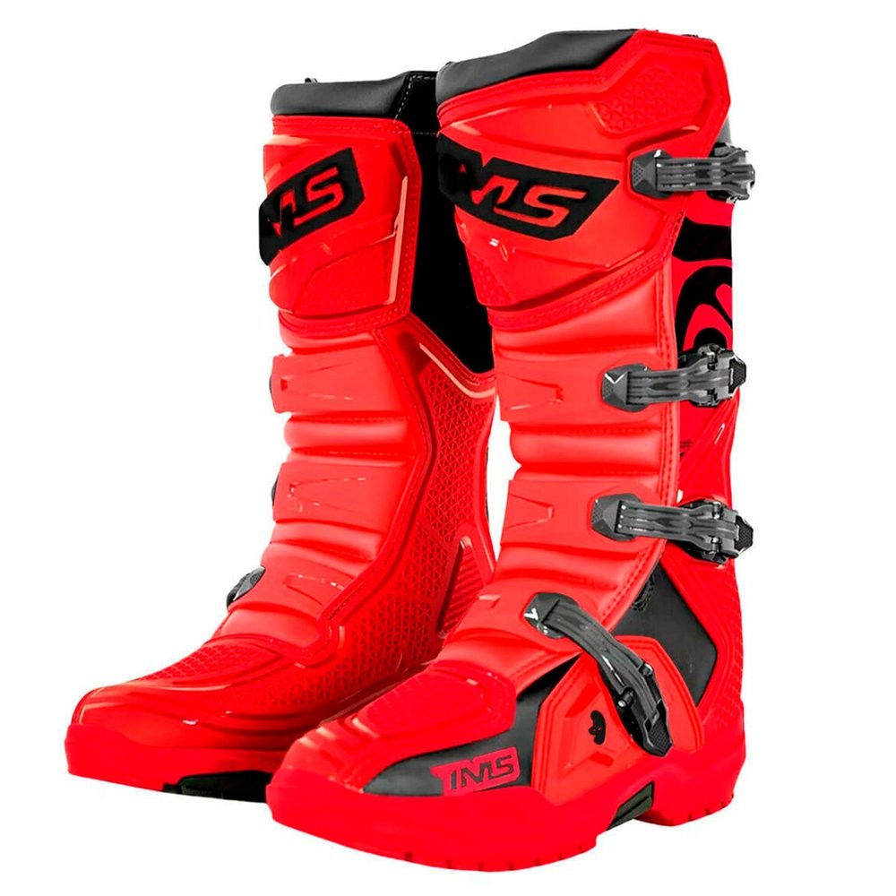 Bota Cross Ims Robust Injetada Vermelha Moto Trilha Enduro