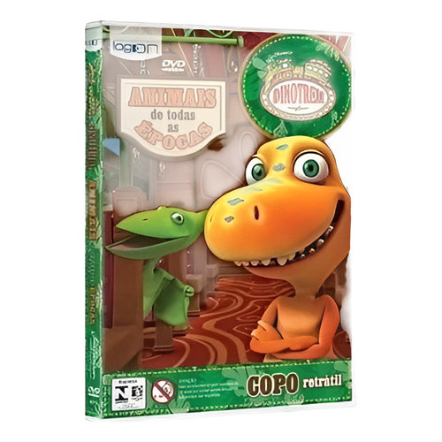 3 Dvds Dinotrem Dinossauros Festa, Clipes, Animais Infantil