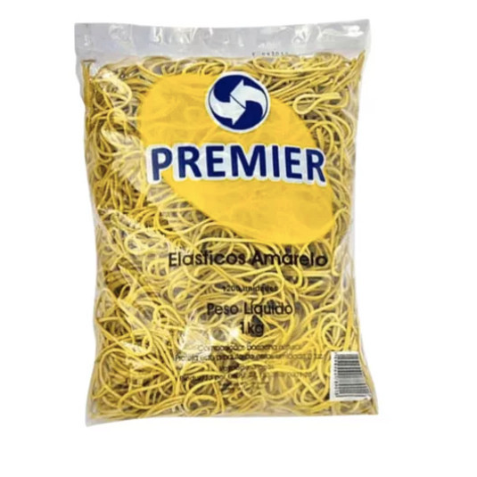 Elástico Látex Borracha De Dinheiro Amarelo 1 Kg