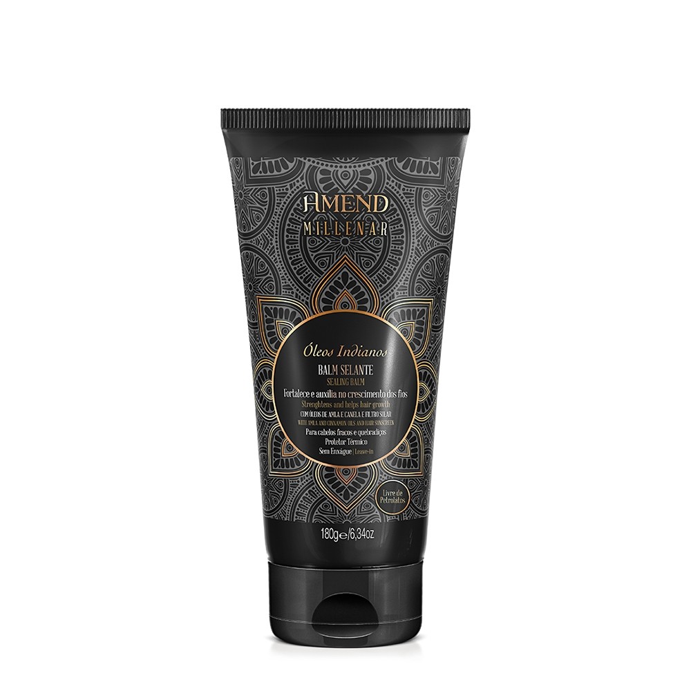 Amend Millenar Óleos Indianos Balm Selante - Leave-in 180g em Oferta na Shopee