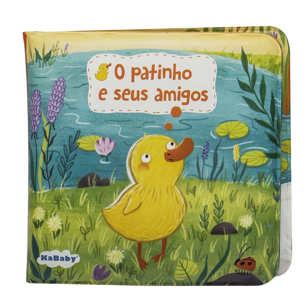 Livro de Banho Magic Color Patinho Amarelo - Kababy - Mom & Baby