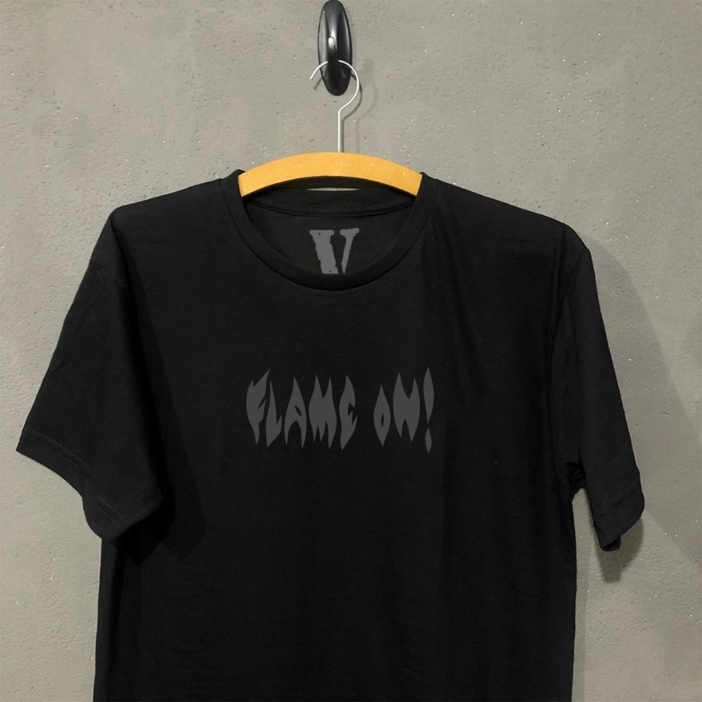Camiseta Vlone Flame On Streetwear Oversized Camisa 100% Algodão Confortável - Envio Imediato - VS Shopp