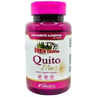 Quito Mais Quitosana + Psyllium + Espirulina 120 Cápsulas - Rei Terra em Oferta na Shopee