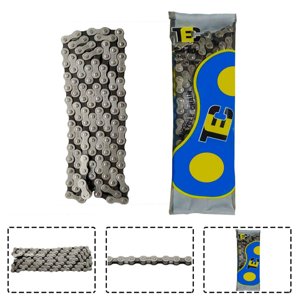 Corrente Grossa Tec 114 Elos Para Bike Bicicleta Sem Marcha Original TEC em Oferta na Shopee