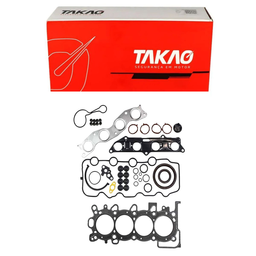 Junta Completa C/ Retentores (Jg) Fit Lx 1.4 8V 2003 A 2008 / Fit Lxl 1.4 8V 2003 A 2008 - Takao Jcrh13F
