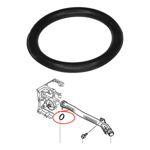Anel Retentor Tubo De Água Motor Renault 1.6 16v K4m em Oferta na Shopee