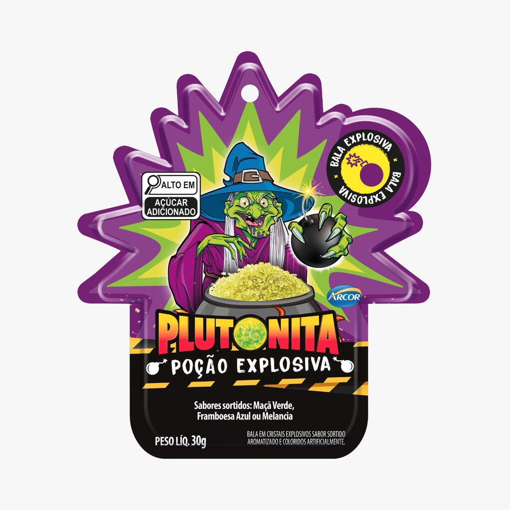 Bala Plutonita Poção Explosiva Sortida Com 15 Unidades De 2g