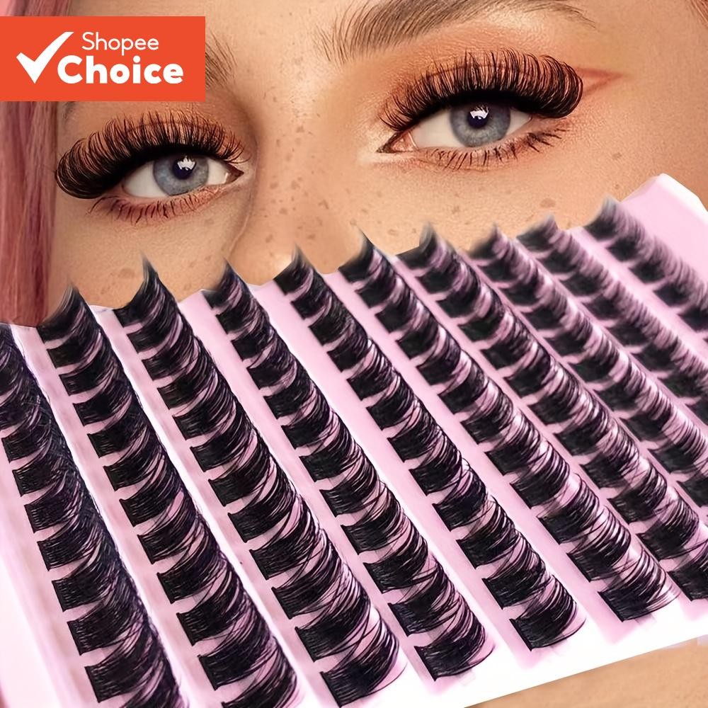 Cílios 120 Clusters , Diy Olho De Gato Segmentado Fofo Natural Macio Postiços (10-14Mm)