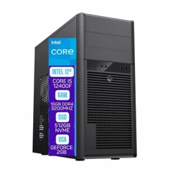 Computador Skill Pro Intel 12ª Geração Core i5 12400F 16GB DDR4 Placa de vídeo Geforce 2GB SSD 512GB SP-028