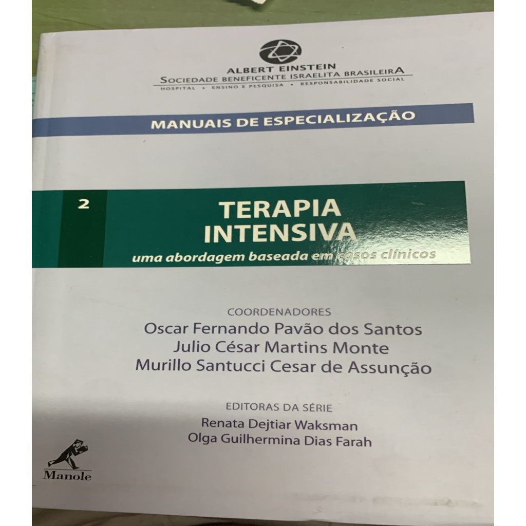 manuais de especialização 2 terapia intensiva autor coord oscar fernando pavao dos santos e ou