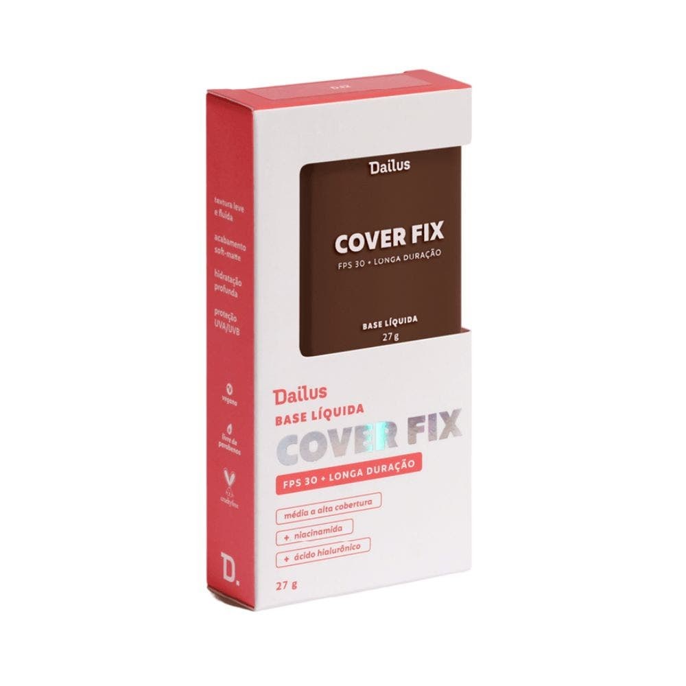 Base Facial Dailus Cover Fix D12 Escuro