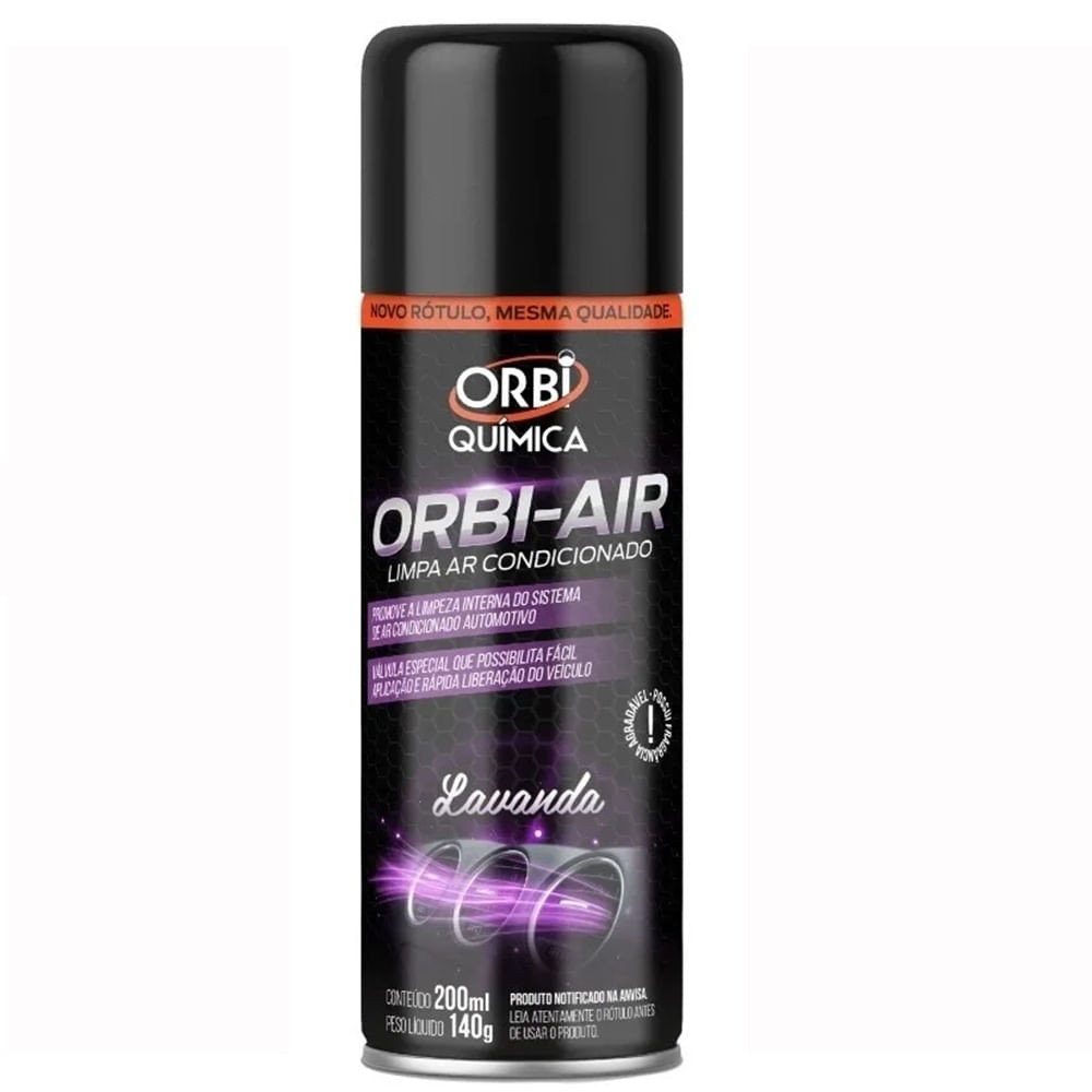 Limpa ar Condicionado Orbi Air Lavanda 200ml / 140g em Oferta na Shopee