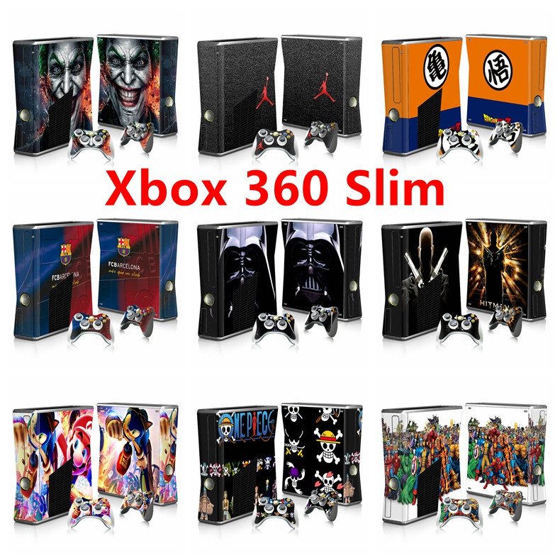 Capa Protetora De Vinil Para Corpo Inteiro De 100 Cores Console Microsoft Xbox 360 Slim , Adesivo Envoltório Skins Com D
