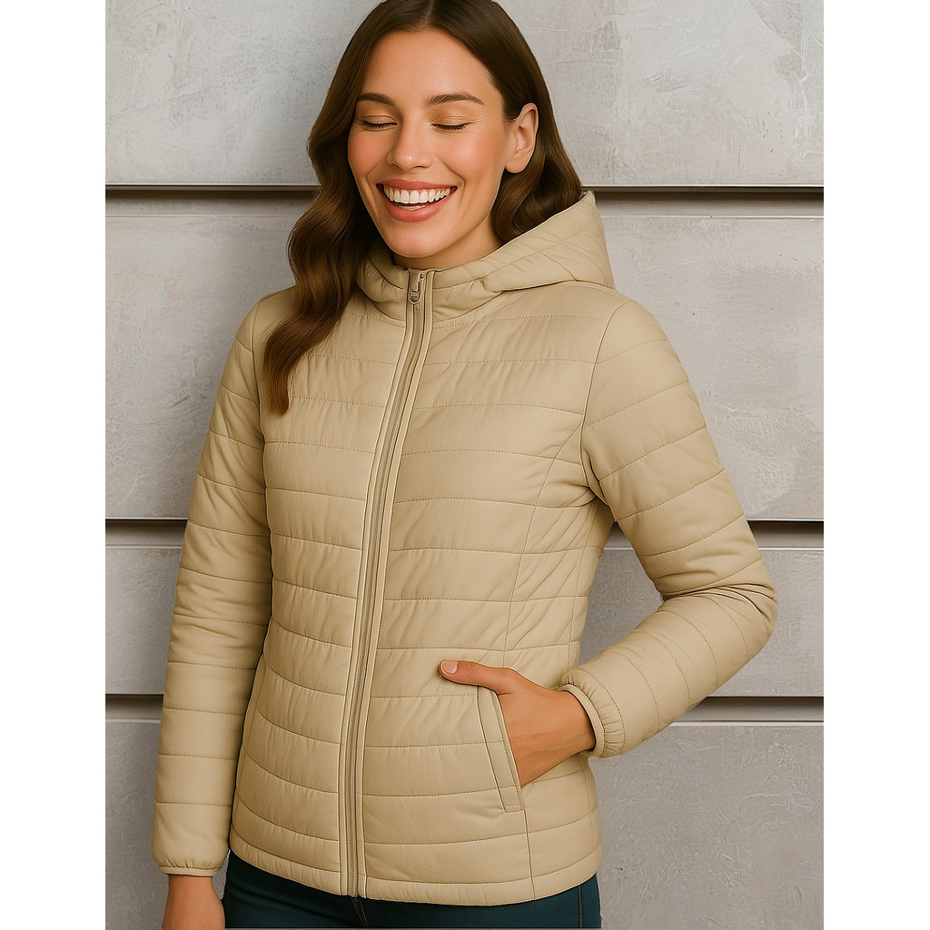 Jaqueta Puffer Feminina Corta Vento Bobojaco Impermeável