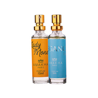 Kit Layering - Edição 5: Lady Money 15ml + Elegance Light Blue 15 | Perfume Feminino Amakha Paris em Oferta na Shopee