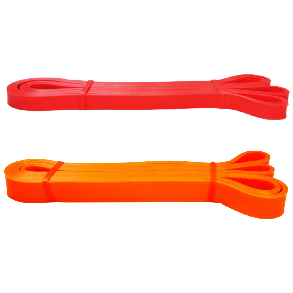 Kit Super Band 2 Elástico Funcional Intensidade Leve e Médio Exercício Crossfit Musculação