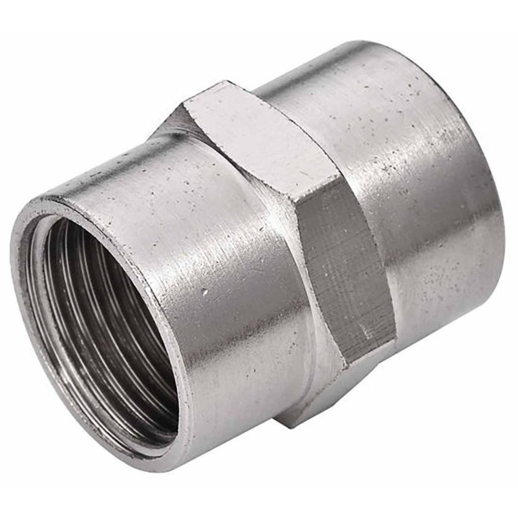 1 LUVA EMENDA FÊMEA ROSCA 1/4 BSP EM LATÃO NIQUELADO em Oferta na Shopee