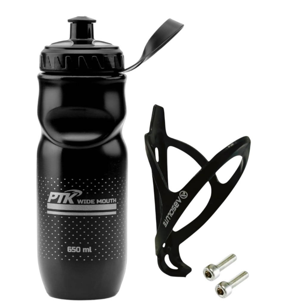 Squeeze Garrafinha Caramanhola  de agua 650ml+ Suporte absolute com parafusos em Oferta na Shopee