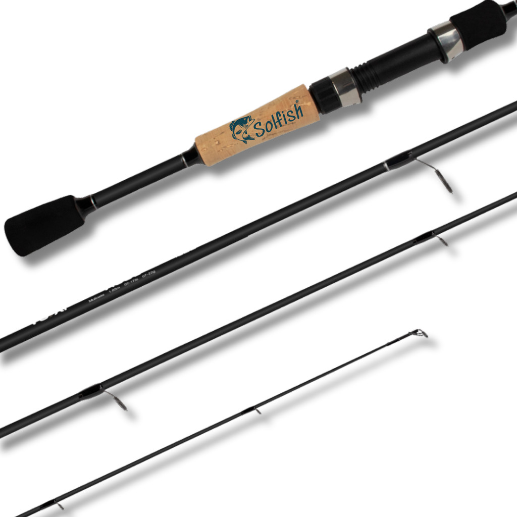Vara Pesca Saint Voxxi V1000 Carbono IM6 1,65m 17lb 2p Para Molinete Isca Artificial Leve Barata